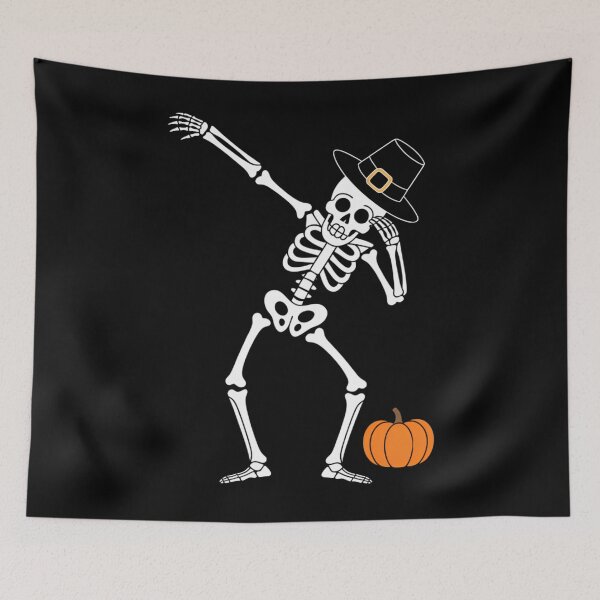 Item preview, Dabbing Skeleton  , Pilgrim Thanksgiving designed and sold by tabdejinti.