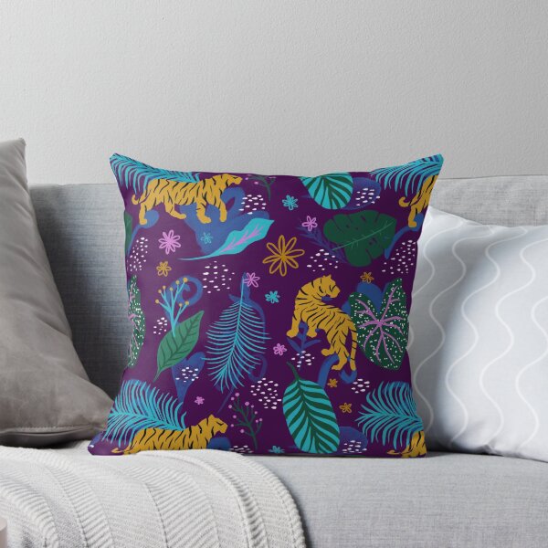 Item preview, Tigers with Botanical Foliage designed and sold by patternarya.