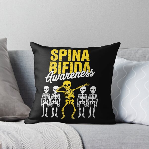 Item preview, Dabbing Skeleton Yellow Ribbon Spina Bifida Happy Halloween designed and sold by tabdejinti.