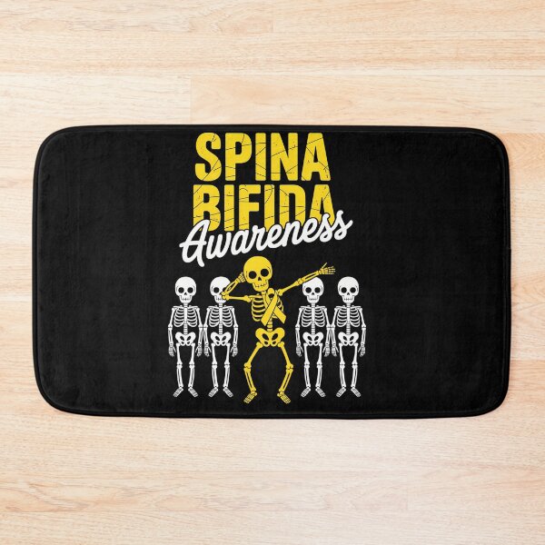 Item preview, Dabbing Skeleton Yellow Ribbon Spina Bifida Happy Halloween designed and sold by tabdejinti.