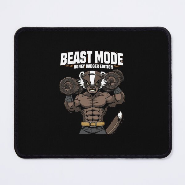 Item preview, Funny Honey Badger Gym Fitness Workout Cartoon Design designed and sold by gushtera.