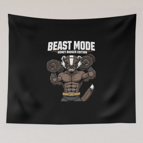 Artikelvorschau, Funny Honey Badger Gym Fitness Workout Cartoon Design entworfen und verkauft von gushtera.