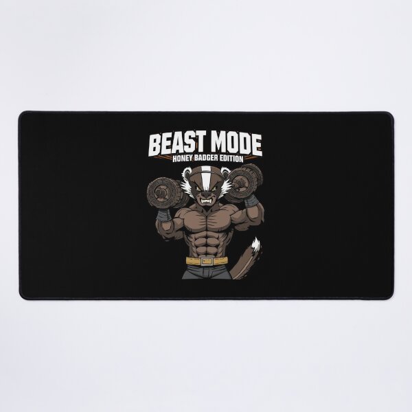Item preview, Funny Honey Badger Gym Fitness Workout Cartoon Design designed and sold by gushtera.