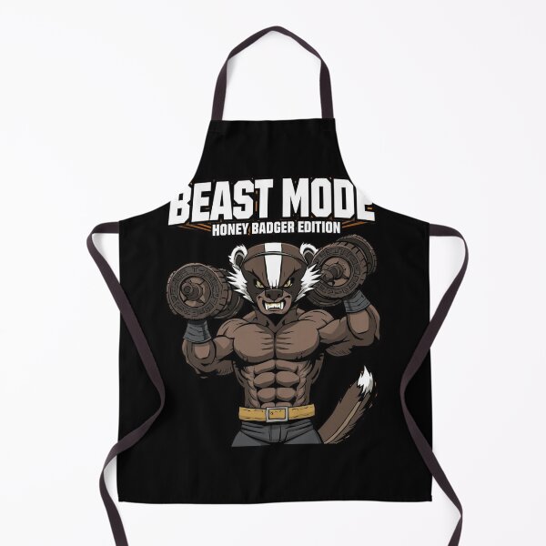 Aperçu de l'œuvre Funny Honey Badger Gym Fitness Workout Cartoon Design créée et vendue par gushtera.