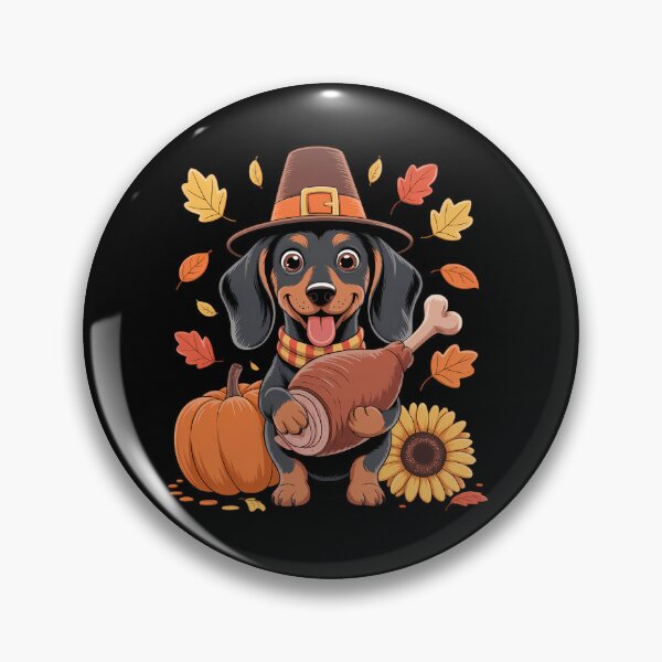 Item preview, Dachshund Pilgrim Happy Thanksgiving Dog designed and sold by tabdejinti.