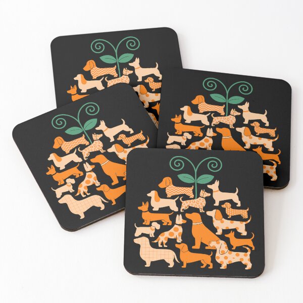 Item preview, Dachshund Pumpkin Shape Plaid Leopard Dog Autumn Halloween designed and sold by tabdejinti.