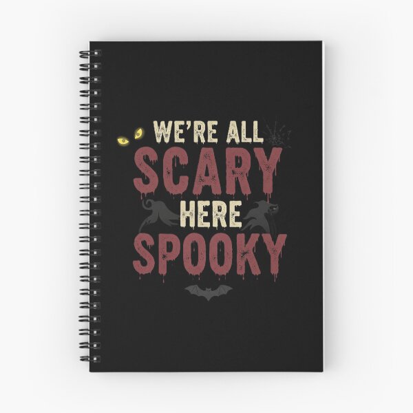 Item preview, We're All Scary Here | Gothic & Spooky Halloween Art Print designed and sold by DMNindustries.