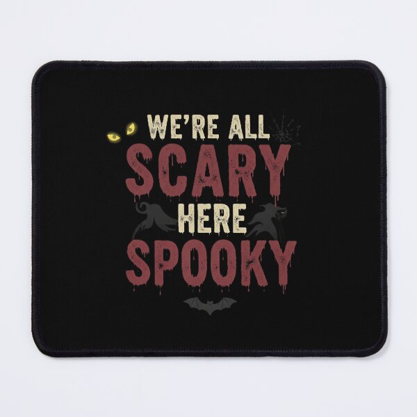 Item preview, We're All Scary Here | Gothic & Spooky Halloween Art Print designed and sold by DMNindustries.