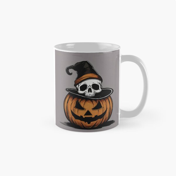 Item preview, Skull in a Pumpkin Hat" designed and sold by Zofia Sosnecka.