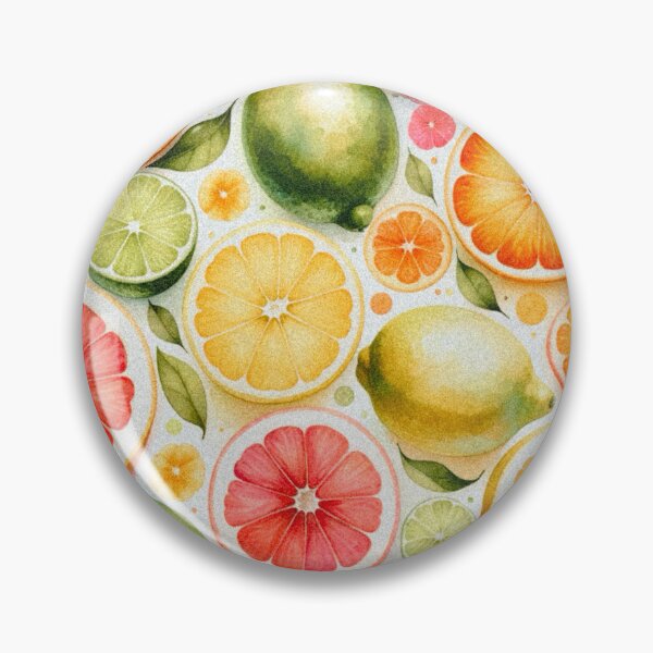 Item preview, Citrus watercolor pattern  designed and sold by Nikki-Tee.
