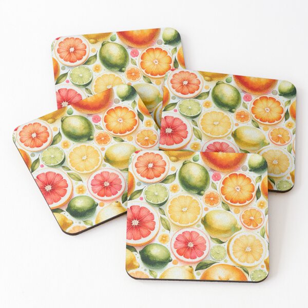 Item preview, Citrus watercolor pattern  designed and sold by Nikki-Tee.