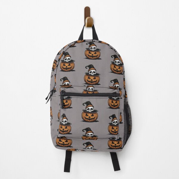 Item preview, Skull in a Pumpkin Hat" designed and sold by Zofia Sosnecka.