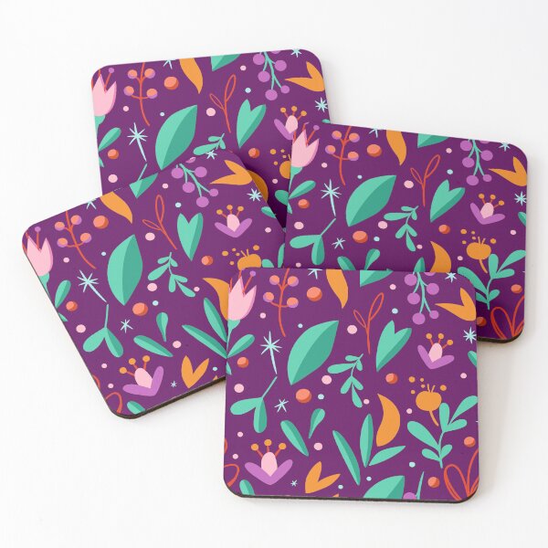 Item preview, Coloful floral pattern designed and sold by patternarya.
