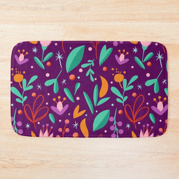 Item preview, Coloful floral pattern designed and sold by patternarya.