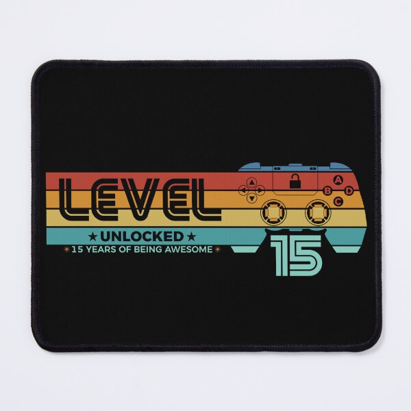 Item preview, Level 15 Unlocked - 15 years old - 15th Birthday Gamer designed and sold by NH2019.