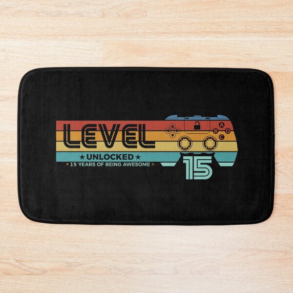 Item preview, Level 15 Unlocked - 15 years old - 15th Birthday Gamer designed and sold by NH2019.