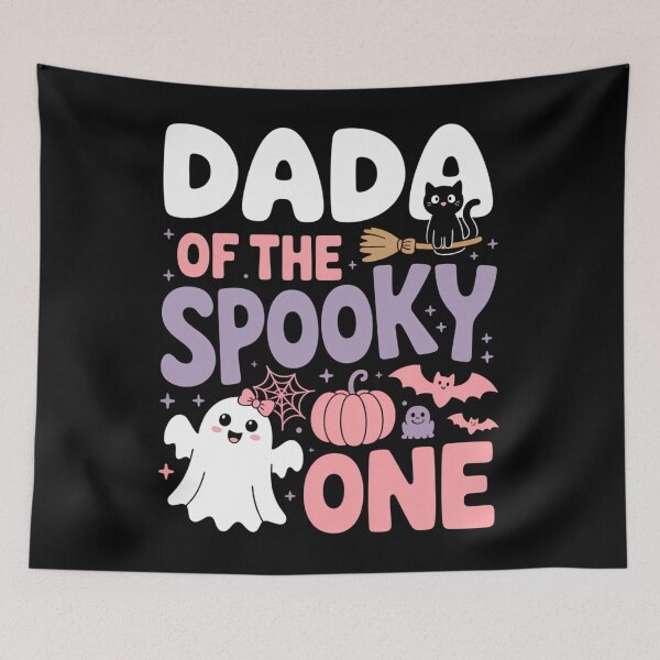 Item preview, Dada Of The Spooky One 1st Birthday Halloween Pink Ghost designed and sold by tabdejinti.