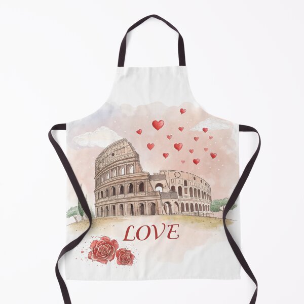 Item preview, Colosseum Love – Romantic Rome Illustration with Hearts designed and sold by VivoStudio.