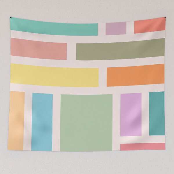 Item preview, Minimalist Colored Geometric Blocks designed and sold by Jeallan Designs.