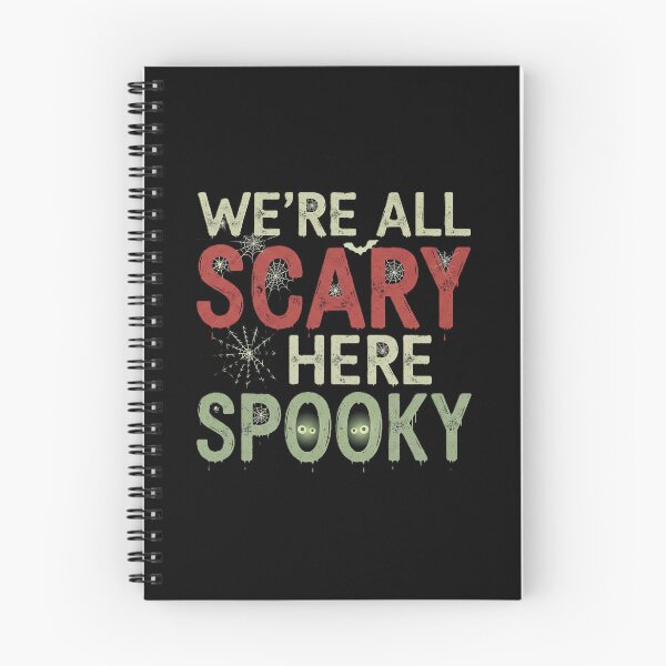 Item preview, We're All Scary Here | Spooky Halloween Retro Art Print designed and sold by DMNindustries.