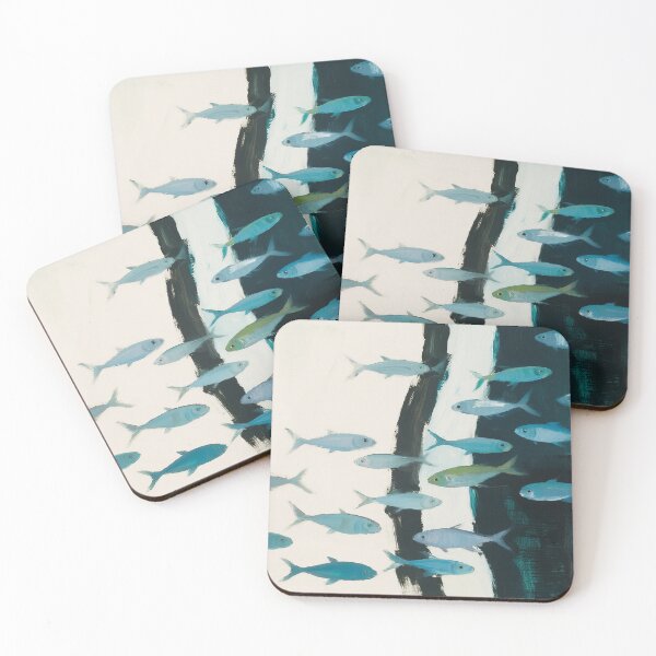 Item preview, Dynamic Blue Fish Crossing Currents designed and sold by zzz888.