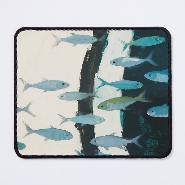 Item preview, Dynamic Blue Fish Crossing Currents designed and sold by zzz888.