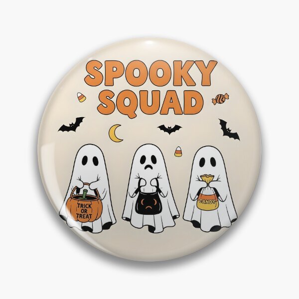 Item preview, Spooky Squad – Cute Halloween Ghosts with Candy and Trick or Treat Bags designed and sold by Geafixy.