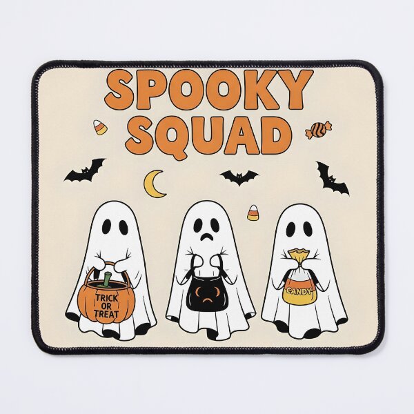 Item preview, Spooky Squad – Cute Halloween Ghosts with Candy and Trick or Treat Bags designed and sold by Geafixy.
