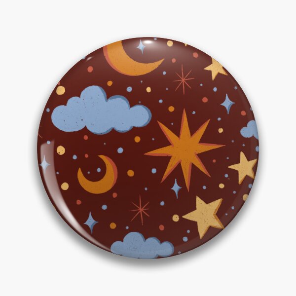 Item preview, Cute sky with clouds and stars designed and sold by patternarya.