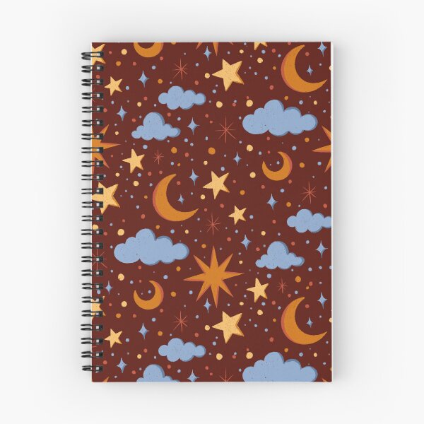 Item preview, Cute sky with clouds and stars designed and sold by patternarya.