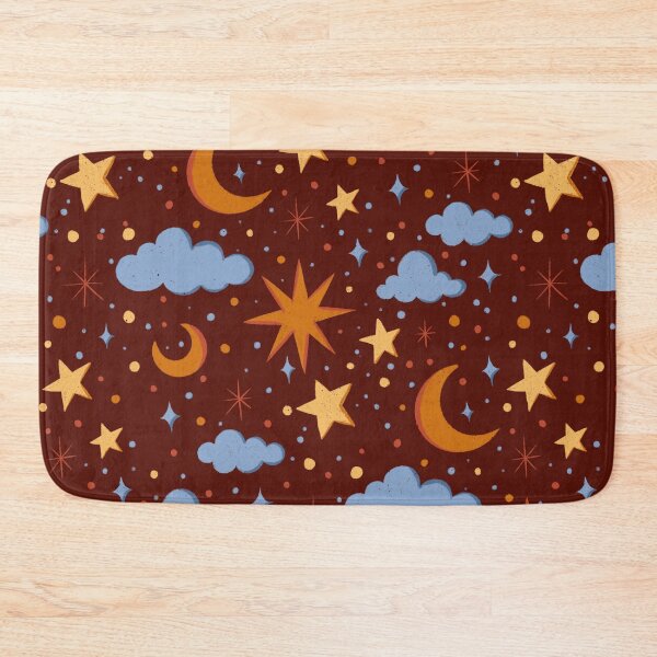Item preview, Cute sky with clouds and stars designed and sold by patternarya.