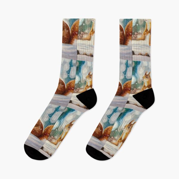 Item preview, Red Squirrel in the Snow designed and sold by AnkersArt.