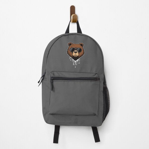 Item preview, Cartoon Bear Head with Sunglasses – Graffiti Style Serious Expression designed and sold by PixelVibe782.