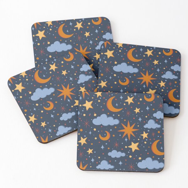 Item preview, Cute Sky with stars and clouds designed and sold by patternarya.