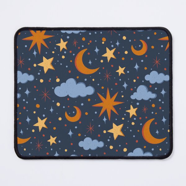 Item preview, Cute Sky with stars and clouds designed and sold by patternarya.