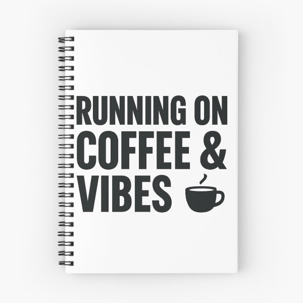 Item preview, Running on Coffee & Vibes – Funny Coffee Lover Design designed and sold by MiLaKK.