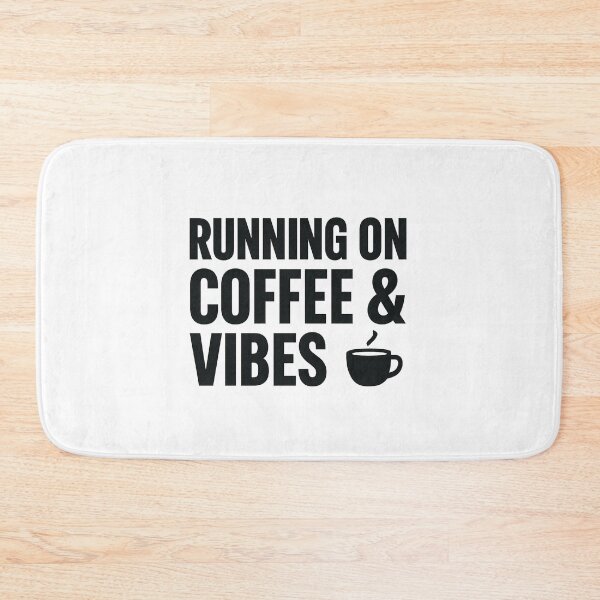 Item preview, Running on Coffee & Vibes – Funny Coffee Lover Design designed and sold by MiLaKK.