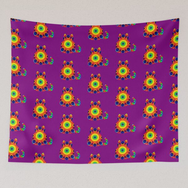 Item preview, Whimsical Rainbow Cats Print designed and sold by BloodSweatNTers.