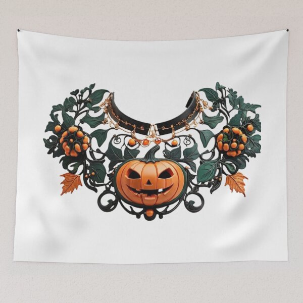 Item preview, Pumpkin Collar – Halloween Statement Necklace designed and sold by Antik by Schulz.