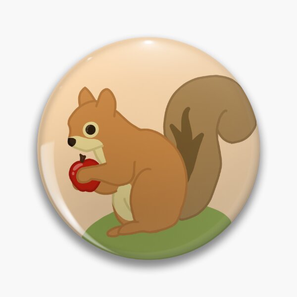 Item preview, Squirrel with Apple designed and sold by LoliteDesigns.