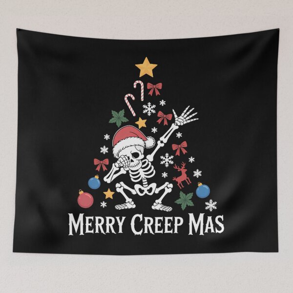 Item preview, Dancing Skeleton Merry Creepmas Christmas Xmas Holiday Party designed and sold by ticlitule.