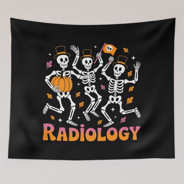 Artikelvorschau, Tanzendes Skelett Radiologie Thanksgiving RAD Tech X-ray Tech entworfen und verkauft von ticlitule.