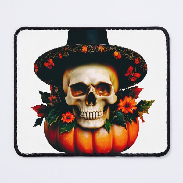 Item preview, Skull in a Pumpkin Hat designed and sold by Zofia Sosnecka.