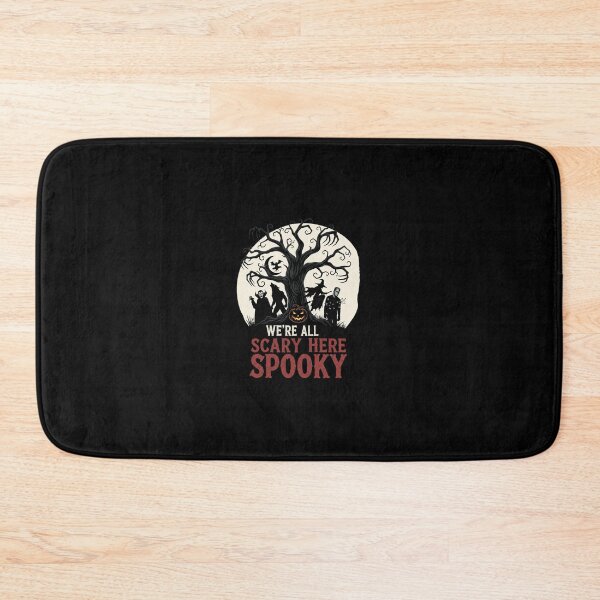 Item preview, We're All Scary Here | Classic Monsters Halloween Art Print designed and sold by DMNindustries.