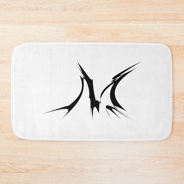 Item preview, Letter M Thorn-Blade Typography — Black Metal designed and sold by uncoXab.