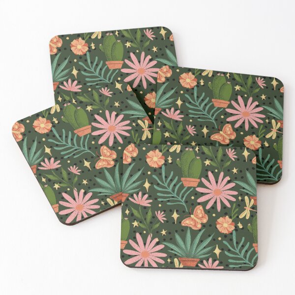 Item preview, Floral Pattern Cacti Green designed and sold by patternarya.