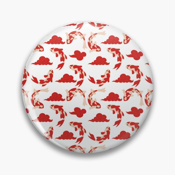 Item preview, Red Koi Fish Seamless Japanese Pattern designed and sold by SmallDart Creations.