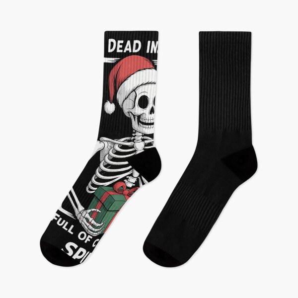 Item preview, Dead Inside Full Christmas Spirit Skeleton Xmas designed and sold by ticlitule.