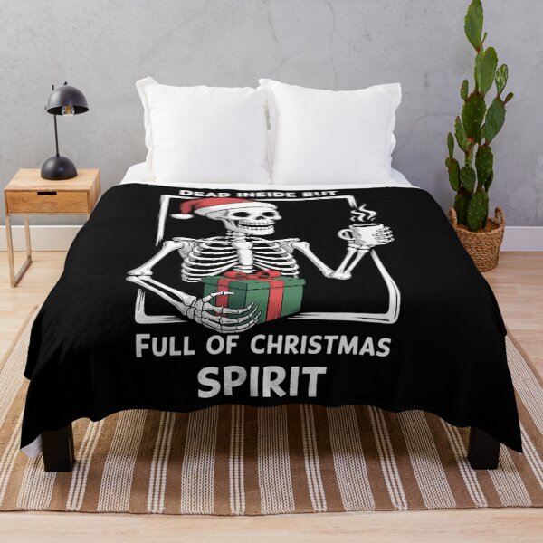 Item preview, Dead Inside Full Christmas Spirit Skeleton Xmas designed and sold by ticlitule.