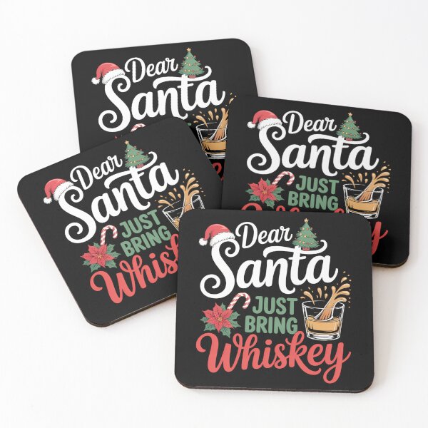 Item preview, Dear Santa Just Bring Whiskey Christmas Drinking designed and sold by ticlitule.